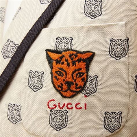 gucci tiger blazer|gucci blazer second hand.